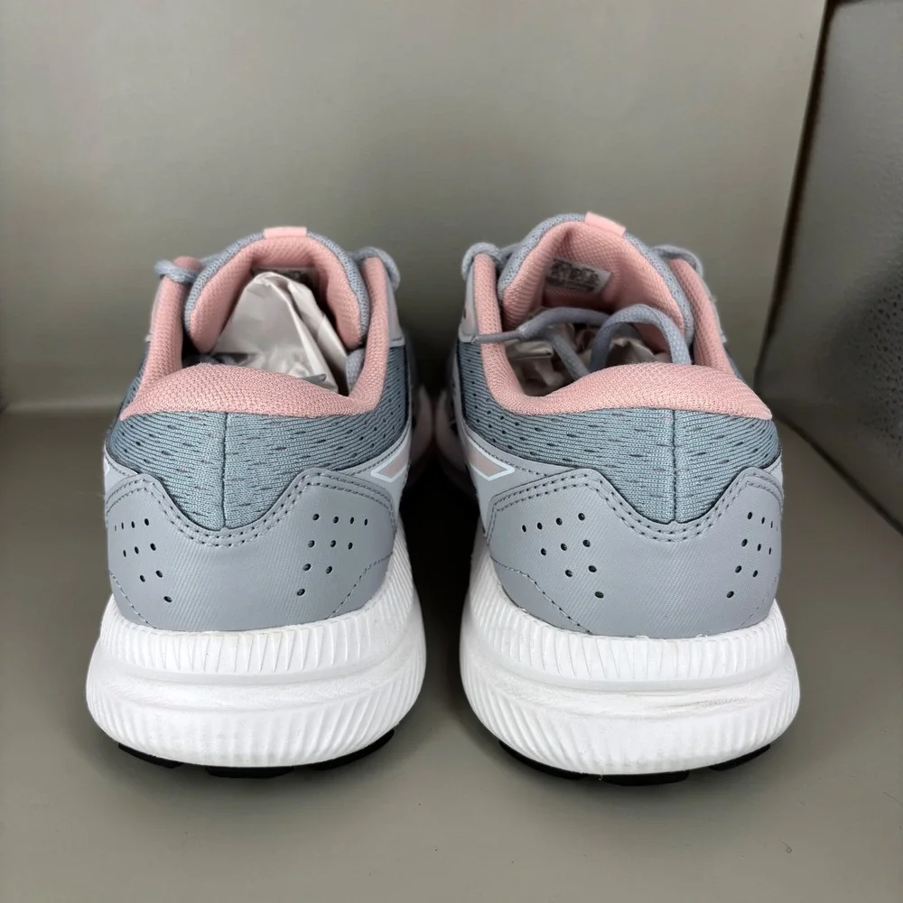 Asics Gel-Contend 8 Womens Running Shoes Grey Pink 1012B319 Wide Size 9.5